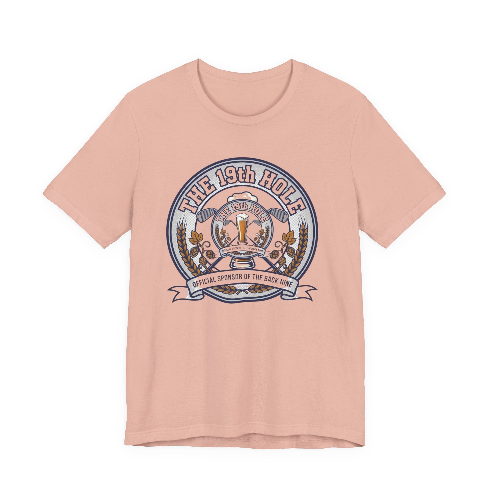 The 19th Hole Beer Golf T-Shirt | Official Sponsor Back Nine | Golf Beer Gift