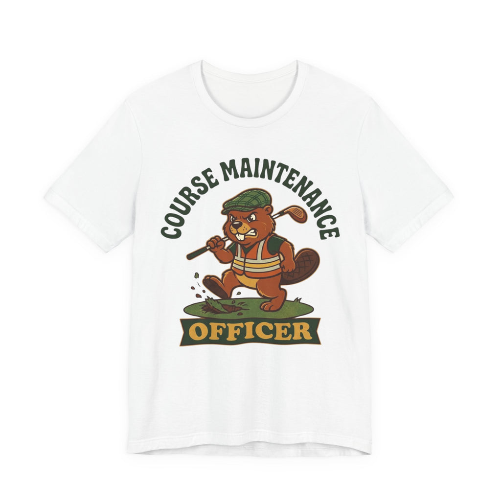 Course Maintenance Officer Funny Golf T-Shirt | Golf Divot Humor | Golfer Gift Tee