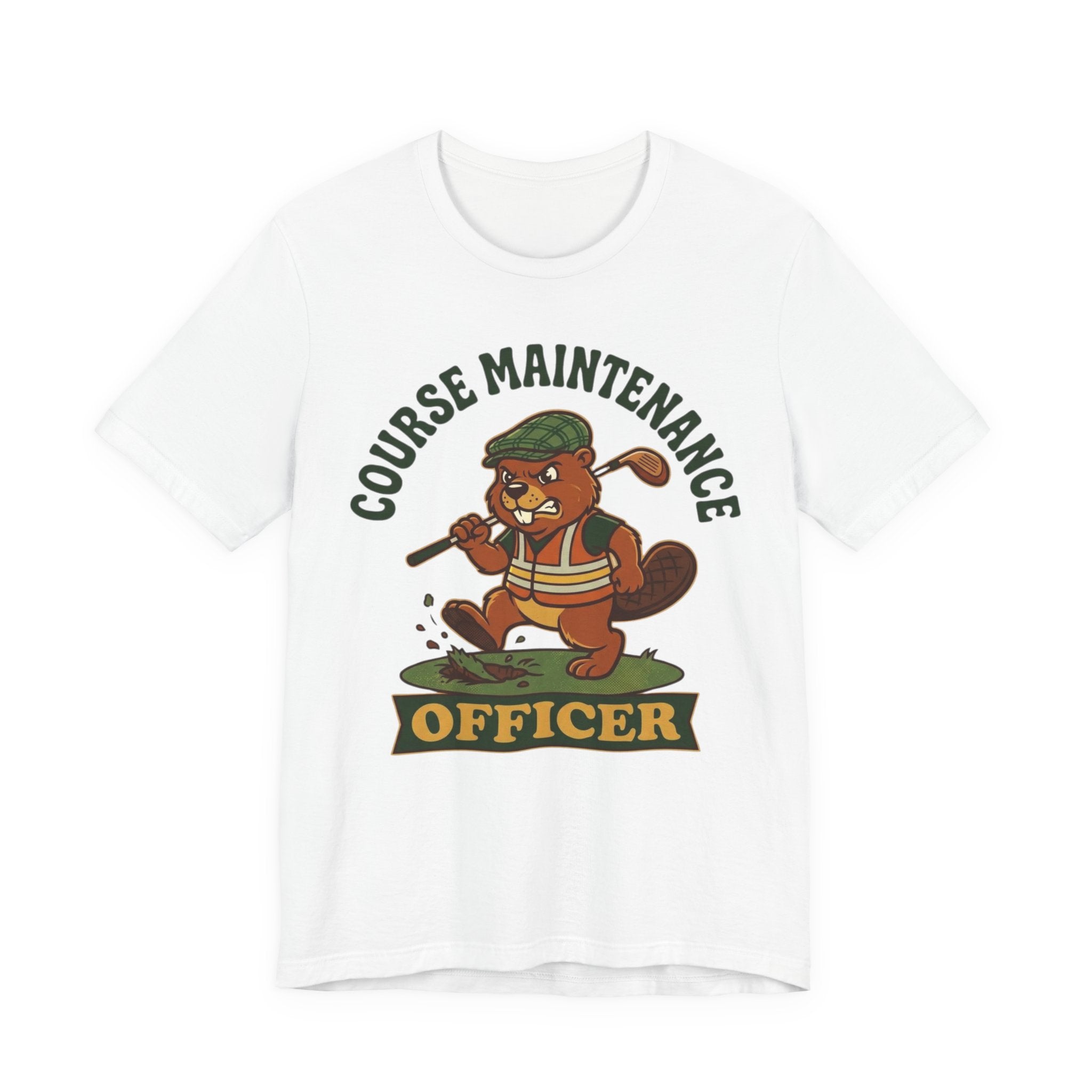 Course Maintenance Officer Funny Golf T-Shirt | Golf Divot Humor | Golfer Gift Tee