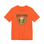 Birdies & Brews Golf T-Shirt | Vintage Beer Mug Crest Tee | Funny Golf Gift For Him