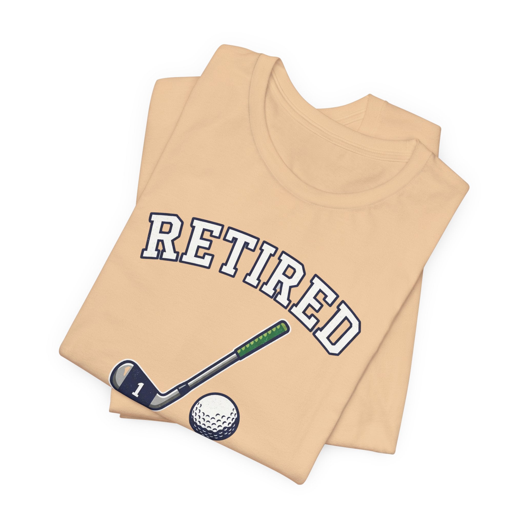 Retired Clubhouse Permanent Resident Golf T-Shirt | Funny Retirement Tee | Wild Green Golf