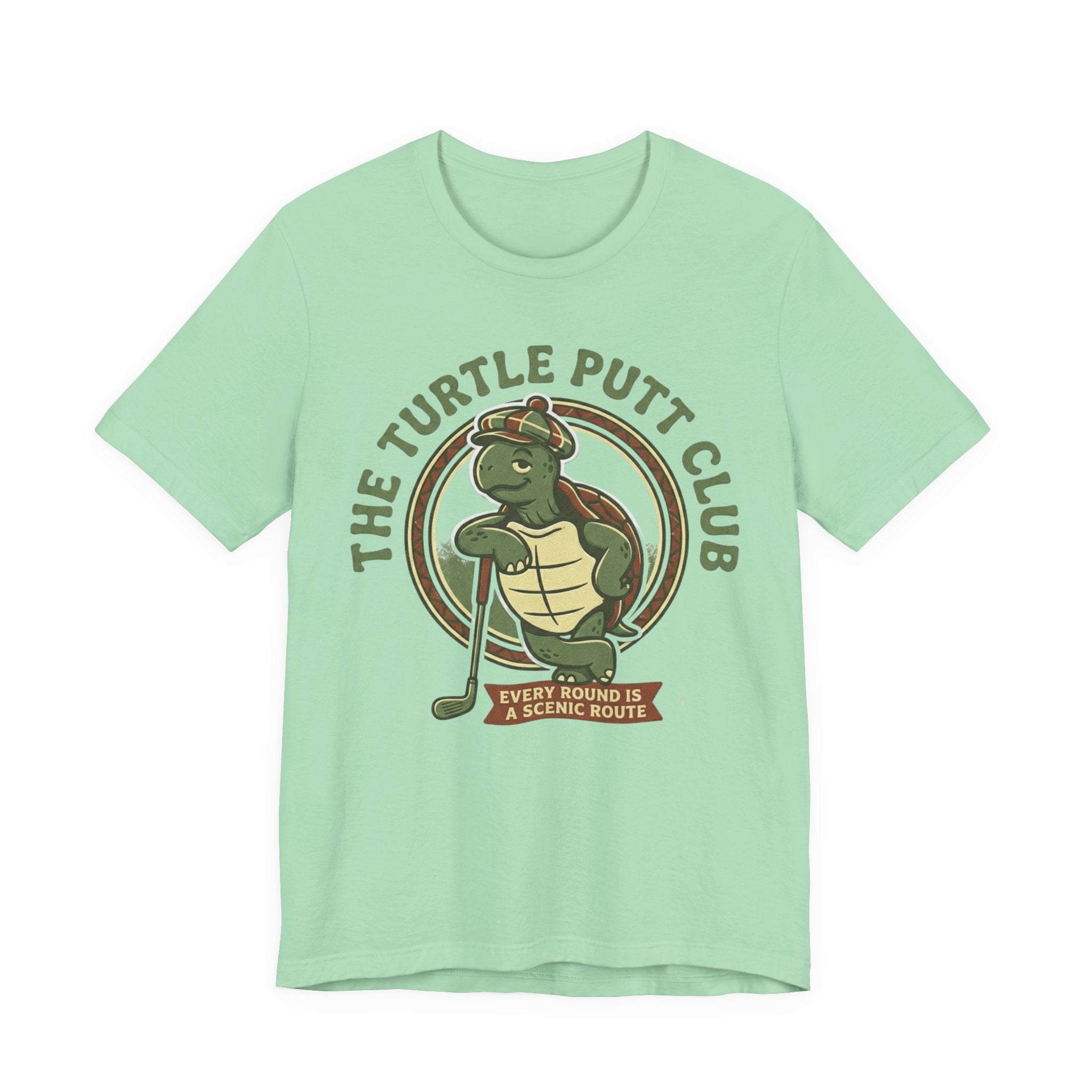 Turtle Putt Club Golf T-Shirt | Slow Golf Humor Tee | Funny Golf Gift