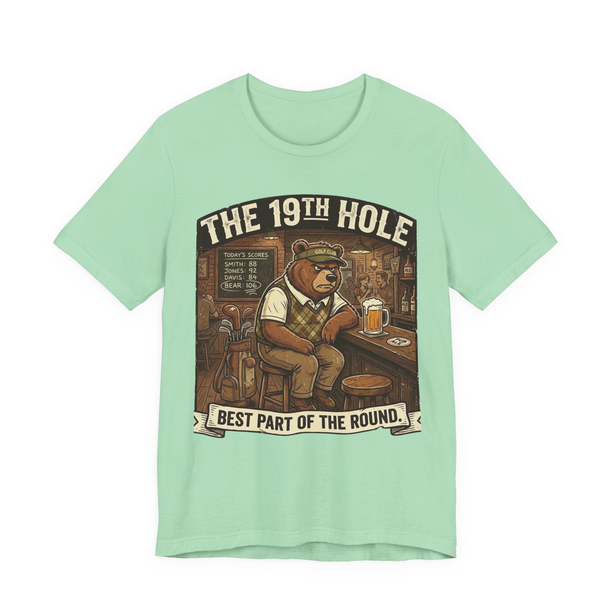 The 19th Hole Funny Golf T-Shirt | Golf Bar Humor | Golfer Gift Tee