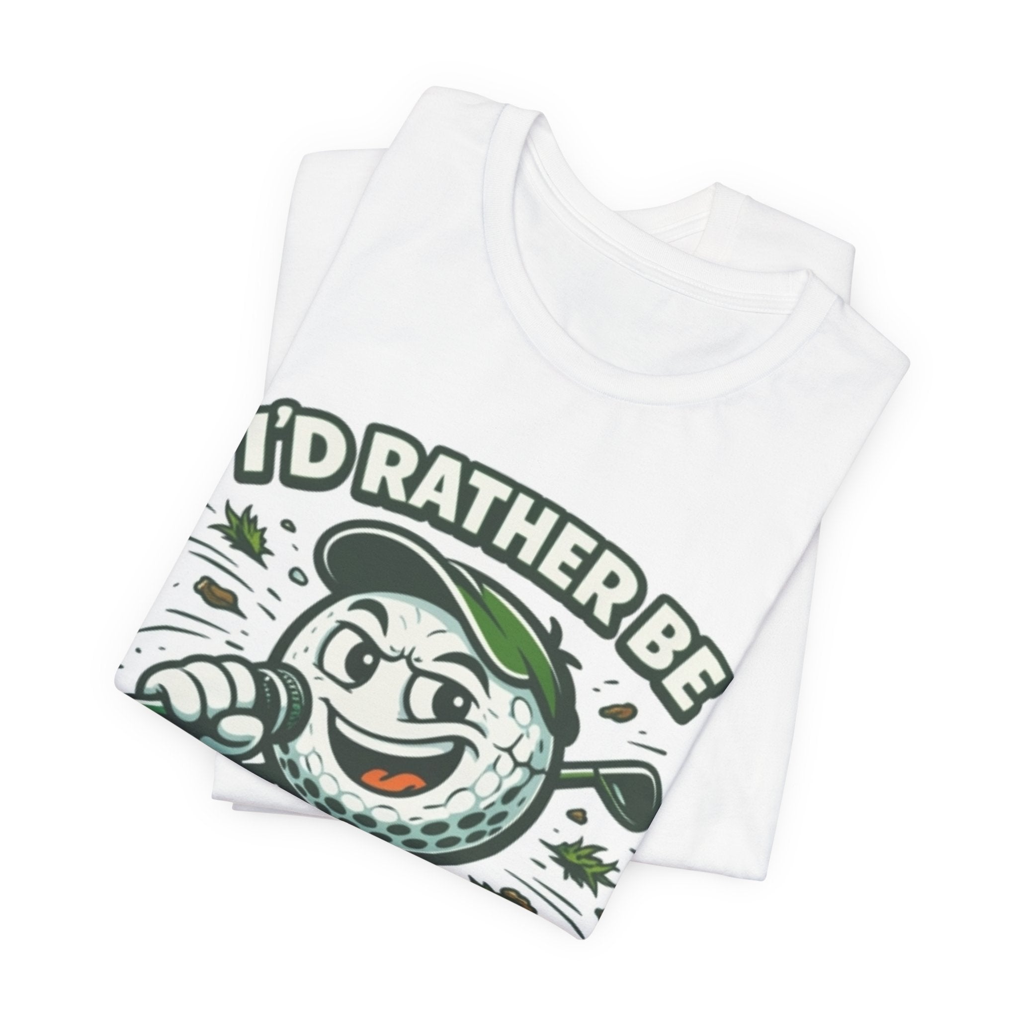 I'd Rather Be Golfing Graphic T-Shirt | Golf Lover Tee | Funny Golf Gift