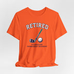 Retired Clubhouse Permanent Resident Golf T-Shirt | Funny Retirement Tee | Wild Green Golf