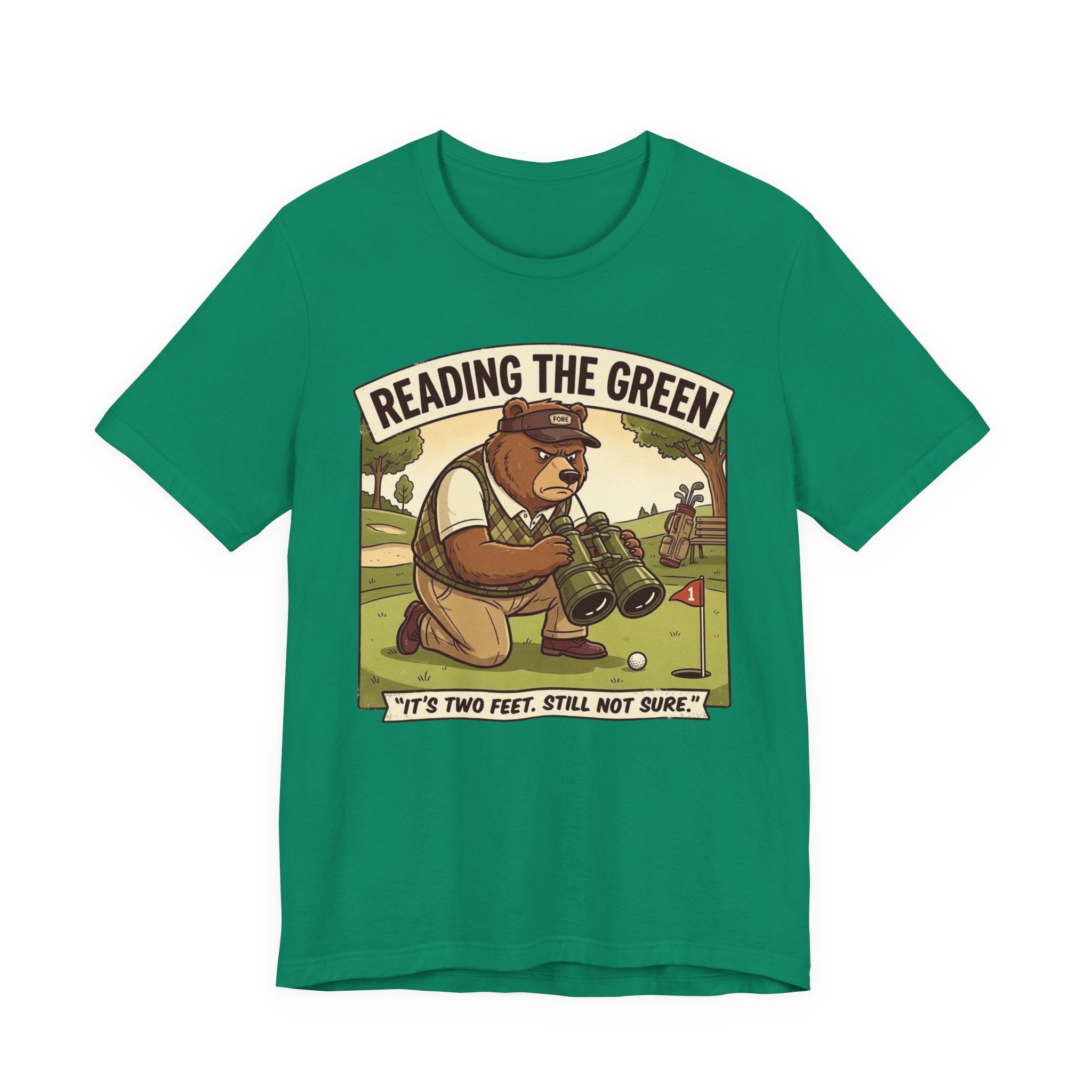 Reading the Green Funny Golf T-Shirt | Golf Putting Humor | Golfer Gift Tee