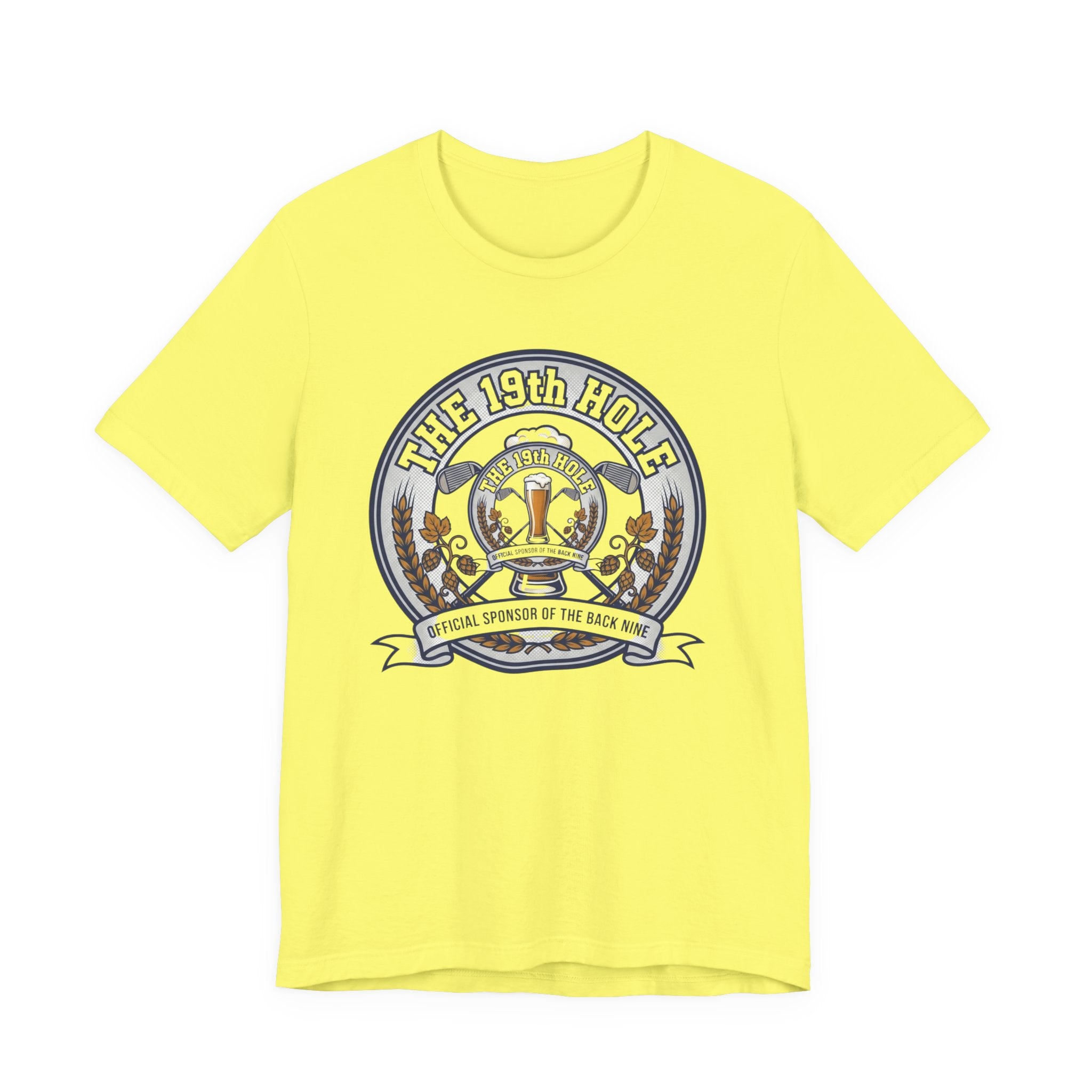 The 19th Hole Beer Golf T-Shirt | Official Sponsor Back Nine | Golf Beer Gift