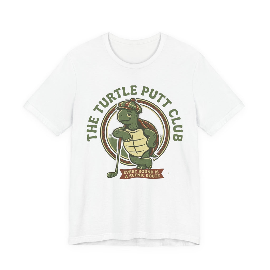 Turtle Putt Club Golf T-Shirt | Slow Golf Humor Tee | Funny Golf Gift