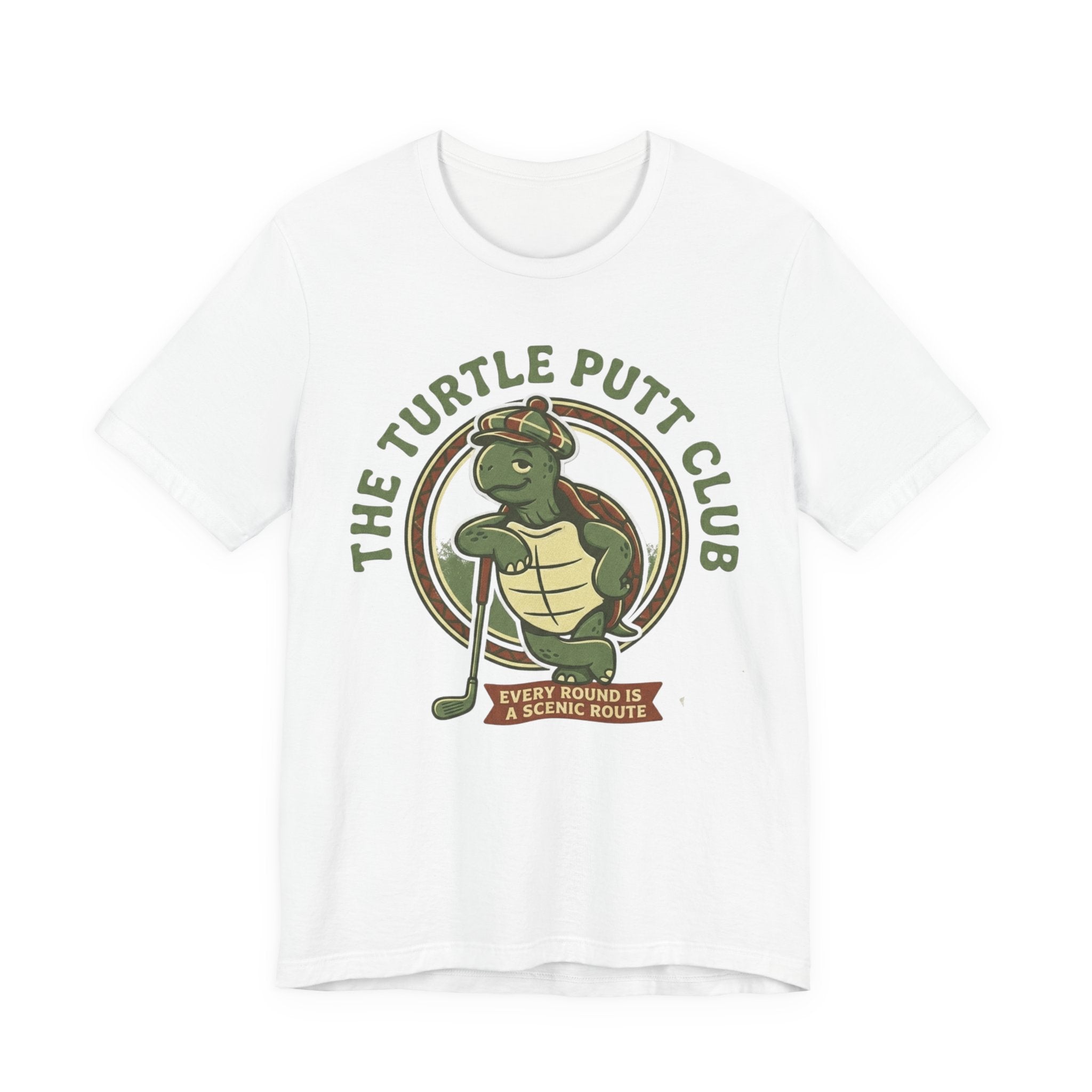 Turtle Putt Club Golf T-Shirt | Slow Golf Humor Tee | Funny Golf Gift