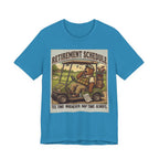 Retirement Schedule Funny Golf T-Shirt | Retired Golfer Gift | Golf Cart Humor Tee