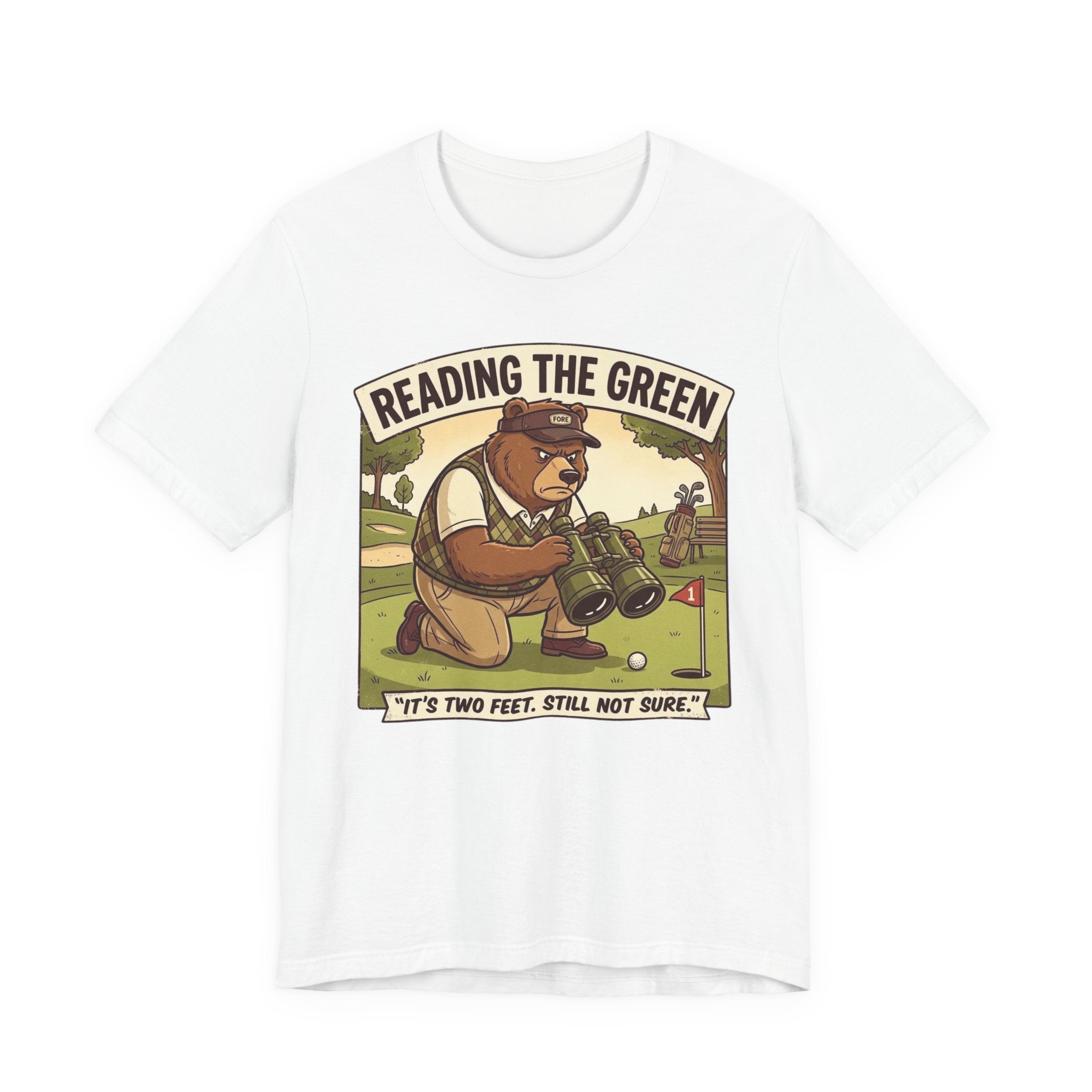 Reading the Green Funny Golf T-Shirt | Golf Putting Humor | Golfer Gift Tee