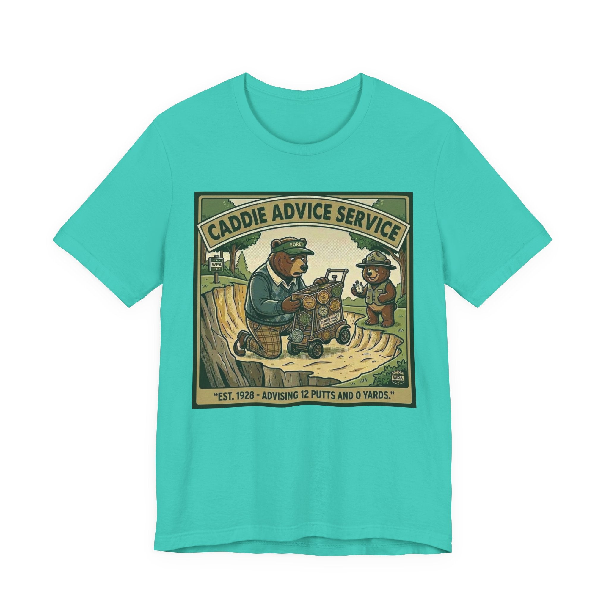 Caddie Advice Service Funny Golf T-Shirt | Golf Humor Vintage Tee | Golfer Gift