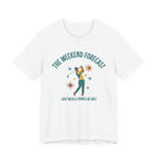 The Weekend Forecast Golf T-Shirt | Golf With A Chance Of Golf | Funny Golf Gift
