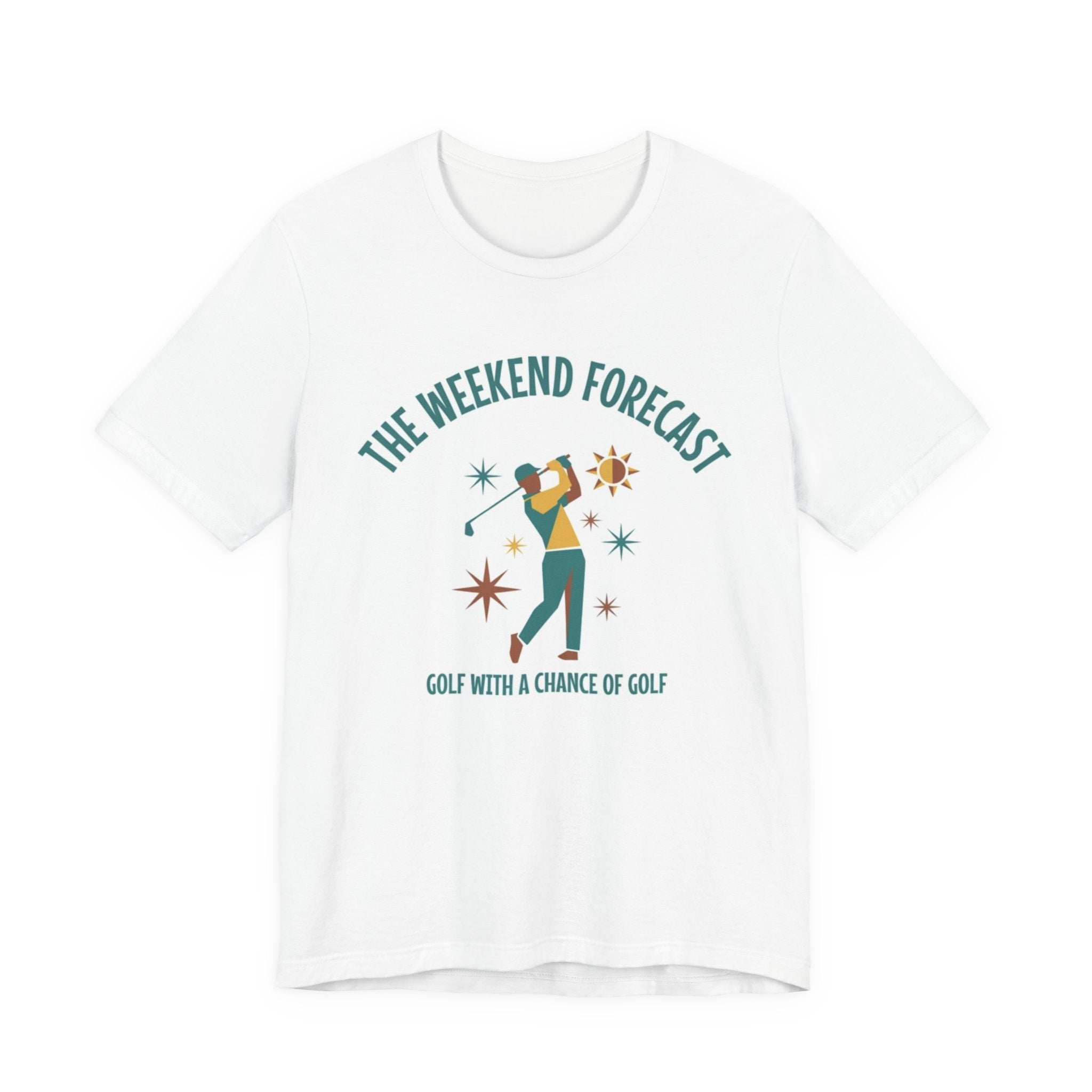 The Weekend Forecast Golf T-Shirt | Golf With A Chance Of Golf | Funny Golf Gift