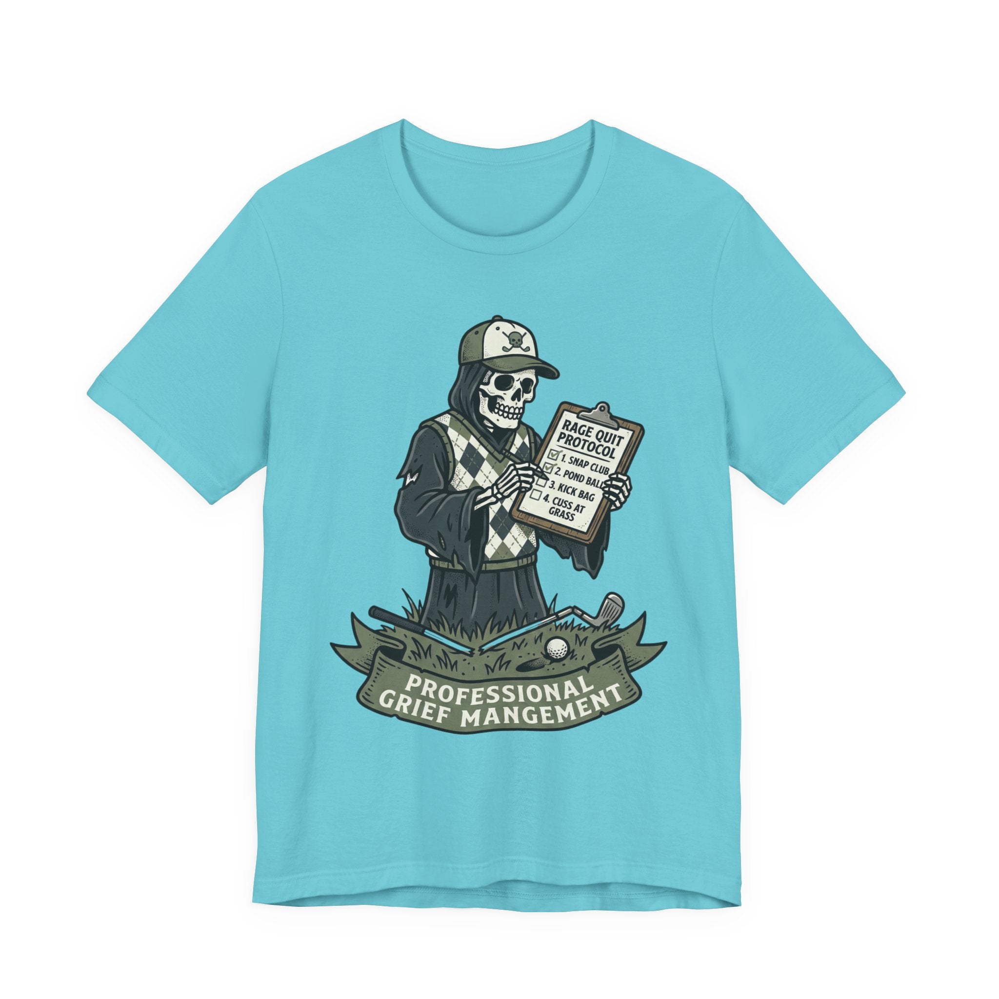 Professional Grief Management Tee — Skull Counselor Graphic T-Shirt