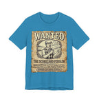 Wanted: The Scorecard Fiddler Golf T-Shirt | Crimes Against Golf | Wild Green Golf