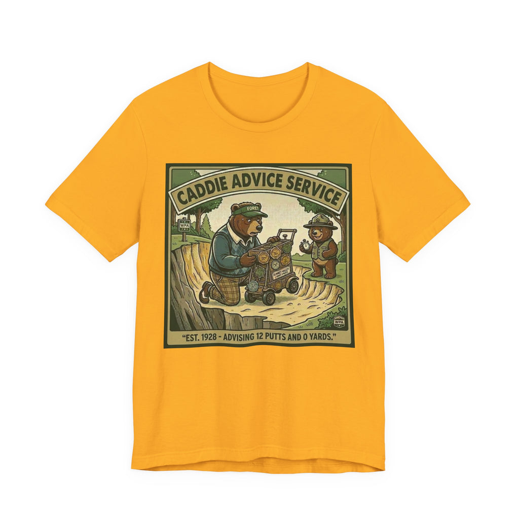 Caddie Advice Service Funny Golf T-Shirt | Golf Humor Vintage Tee | Golfer Gift