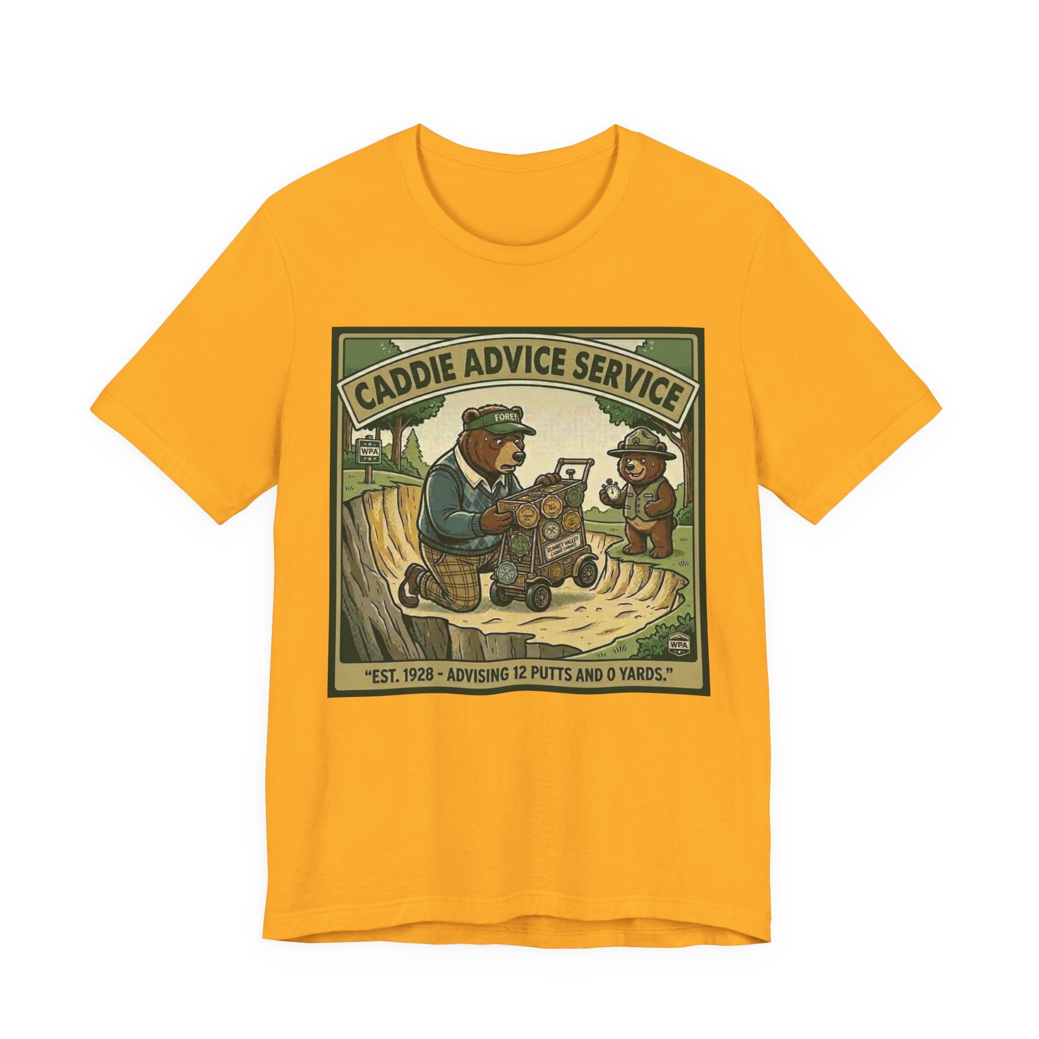 Caddie Advice Service Funny Golf T-Shirt | Golf Humor Vintage Tee | Golfer Gift