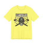 Grip It and Rip It Golf T-Shirt | Vintage Flame Skull Tee | Wild Green Golf