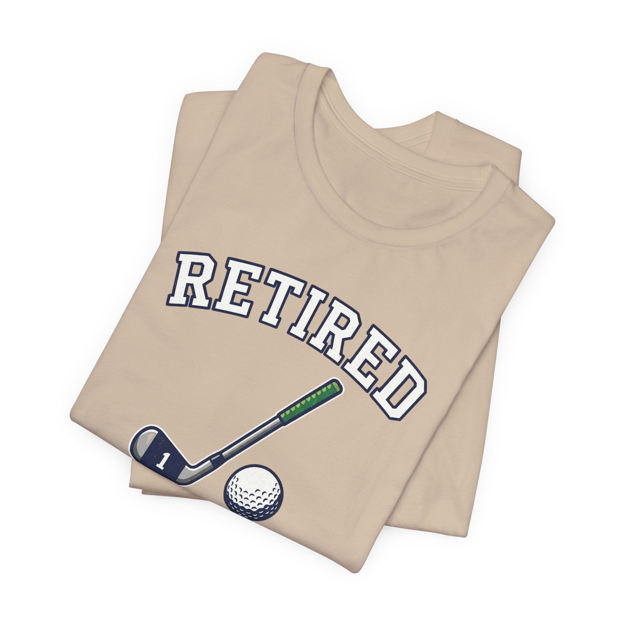 Retired Clubhouse Permanent Resident Golf T-Shirt | Funny Retirement Tee | Wild Green Golf