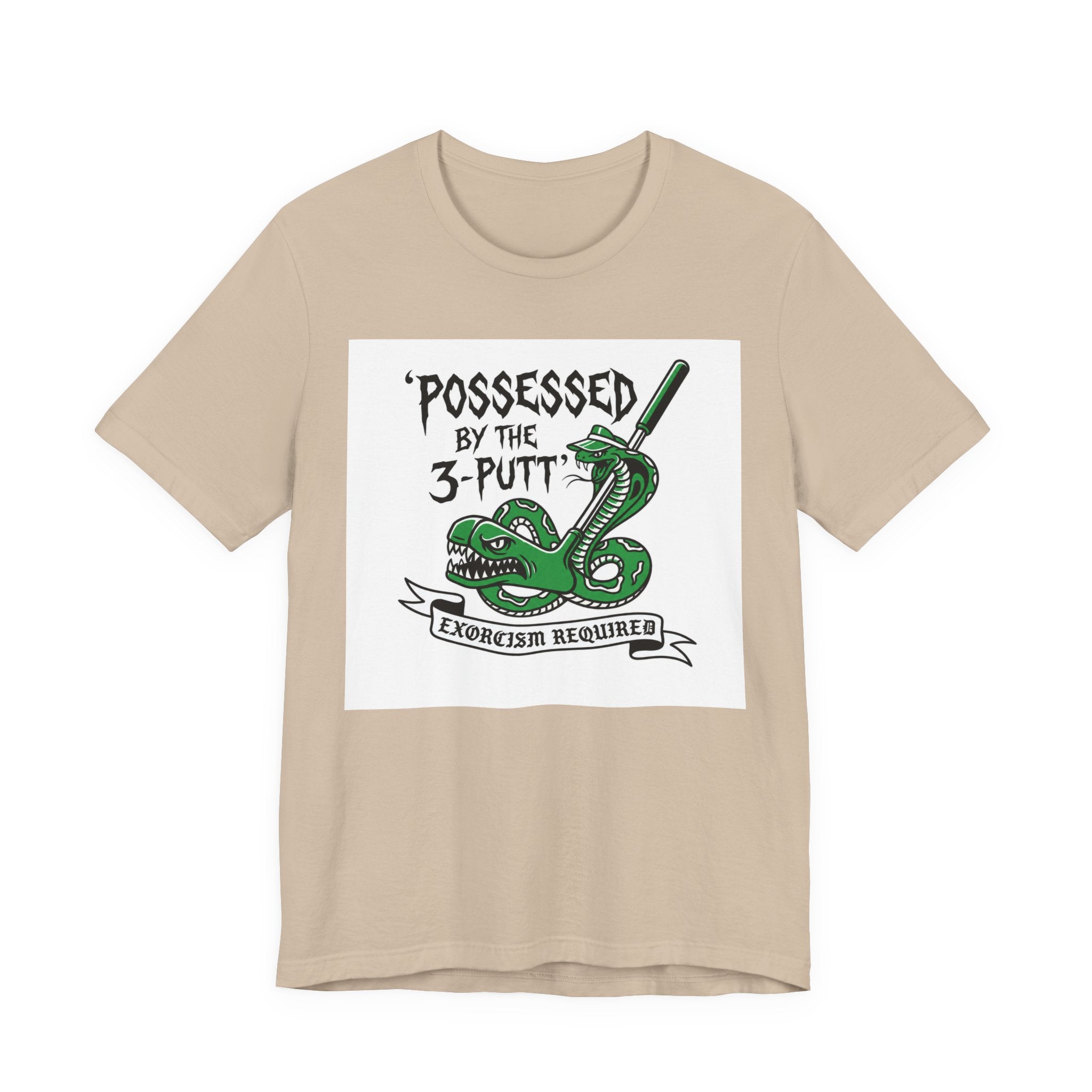 Possessed by the 3-Putt Golf T-Shirt | Funny Exorcism Required Putting Shirt | Wild Green Golf