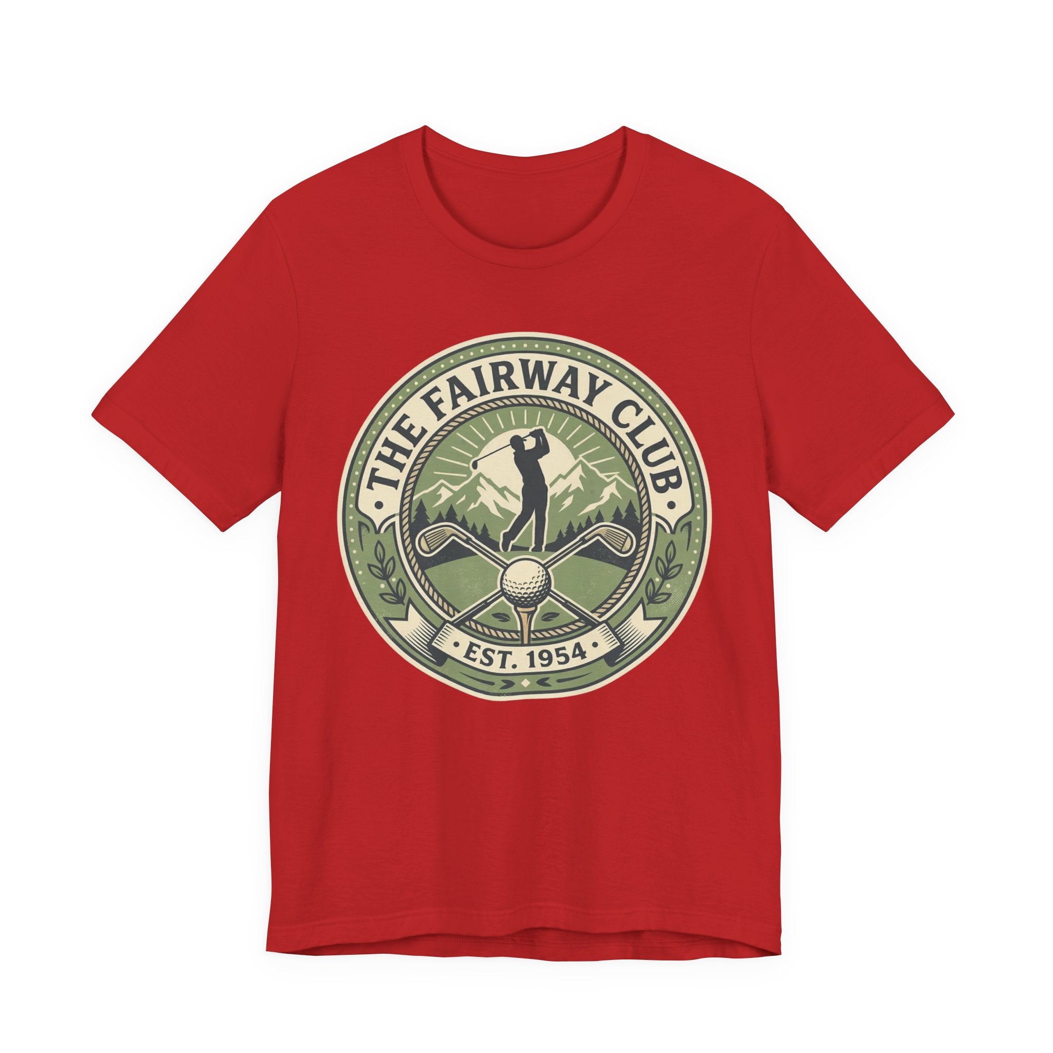 The Fairway Club Golf T-Shirt | Vintage Crest Tee Est. 1954 | Wild Green Golf