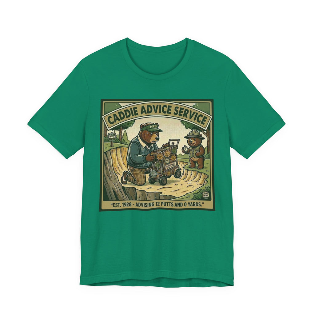 Caddie Advice Service Funny Golf T-Shirt | Golf Humor Vintage Tee | Golfer Gift