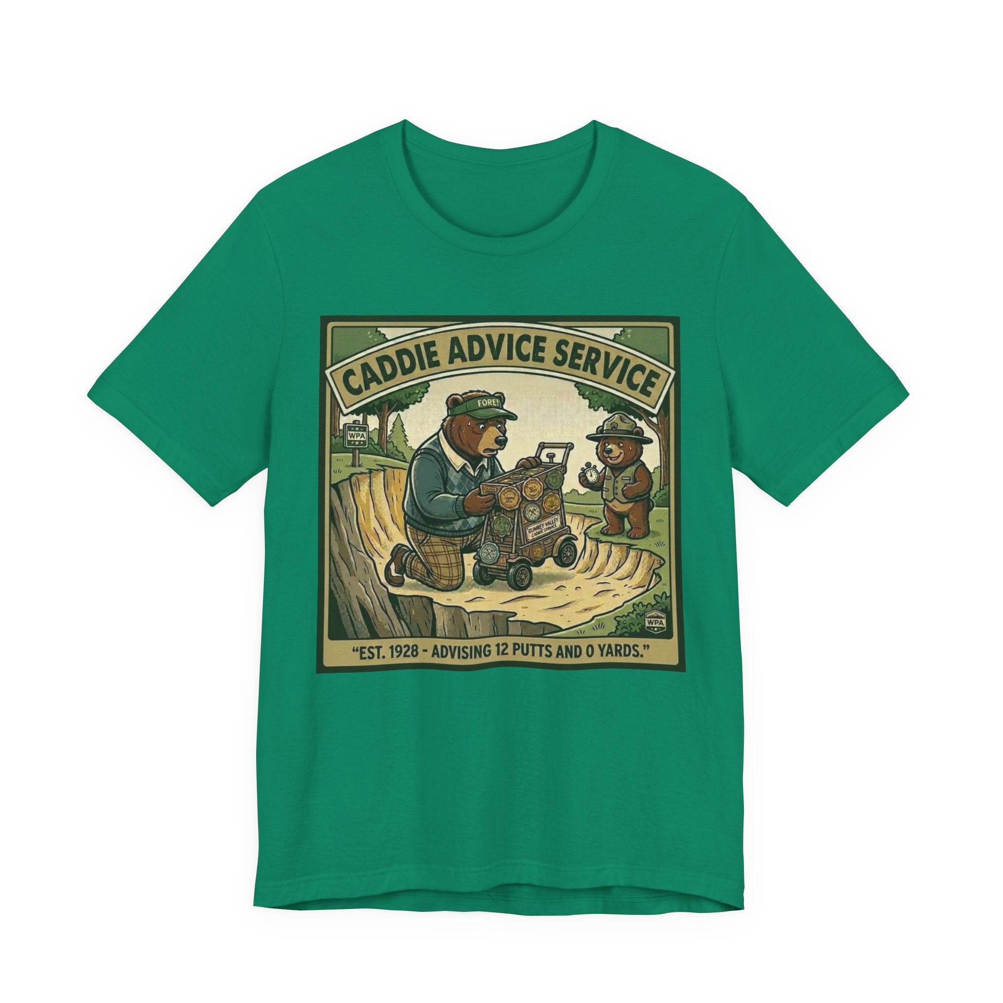 Caddie Advice Service Funny Golf T-Shirt | Golf Humor Vintage Tee | Golfer Gift