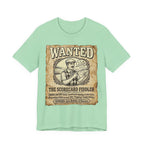 Wanted: The Scorecard Fiddler Golf T-Shirt | Crimes Against Golf | Wild Green Golf