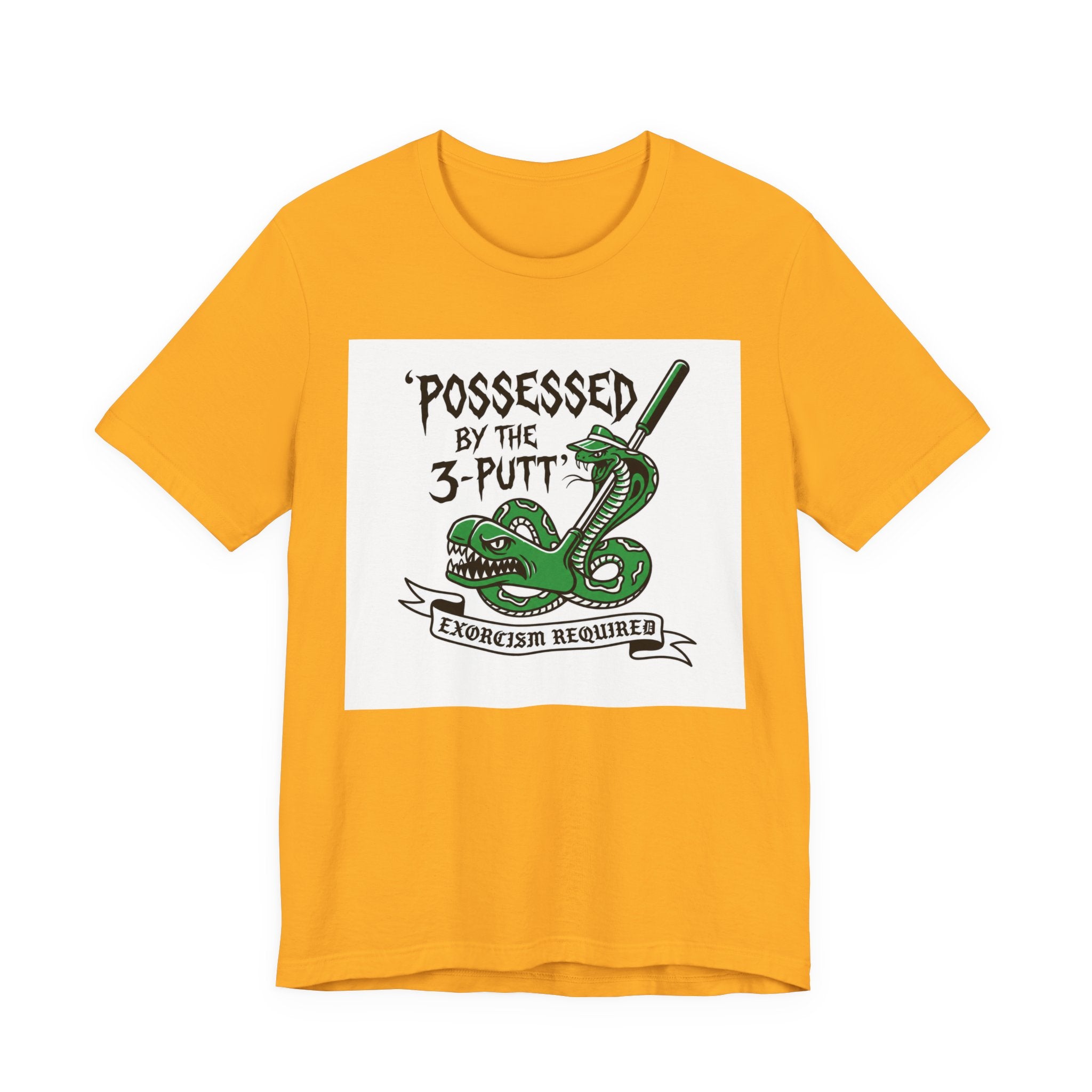 Possessed by the 3-Putt Golf T-Shirt | Funny Exorcism Required Putting Shirt | Wild Green Golf