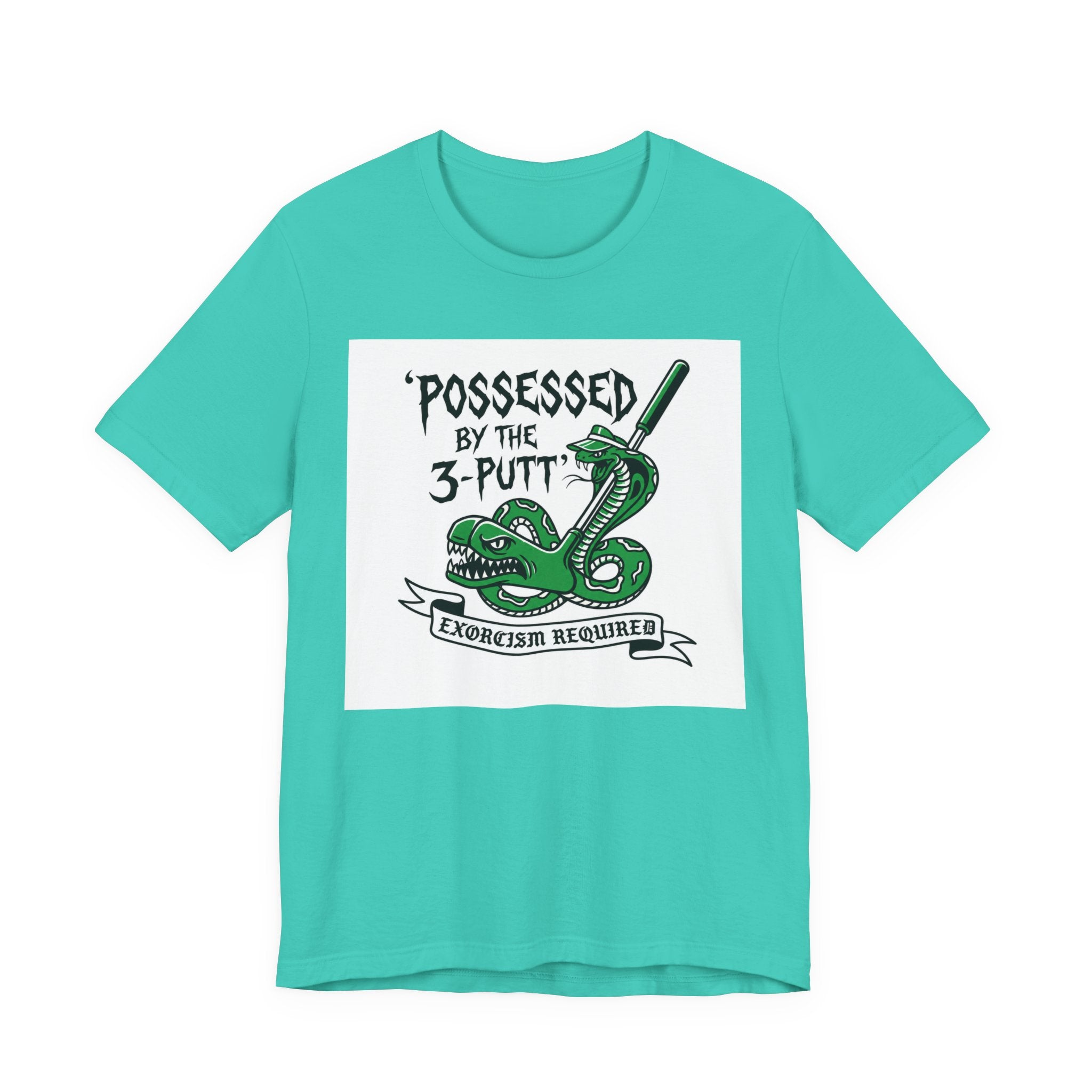 Possessed by the 3-Putt Golf T-Shirt | Funny Exorcism Required Putting Shirt | Wild Green Golf