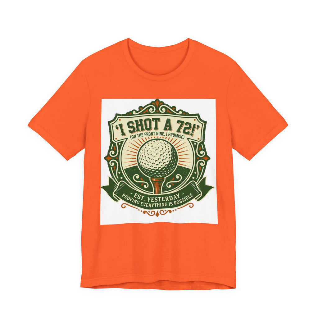 Golf Vintage Crest T-Shirt | "I Shot a 72" Retro Golf Graphic Tee | Wild Green Golf