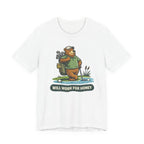 Will Work For Honey Golf T-Shirt | Funny Golf Bee Shirt | Golf Humor Tee