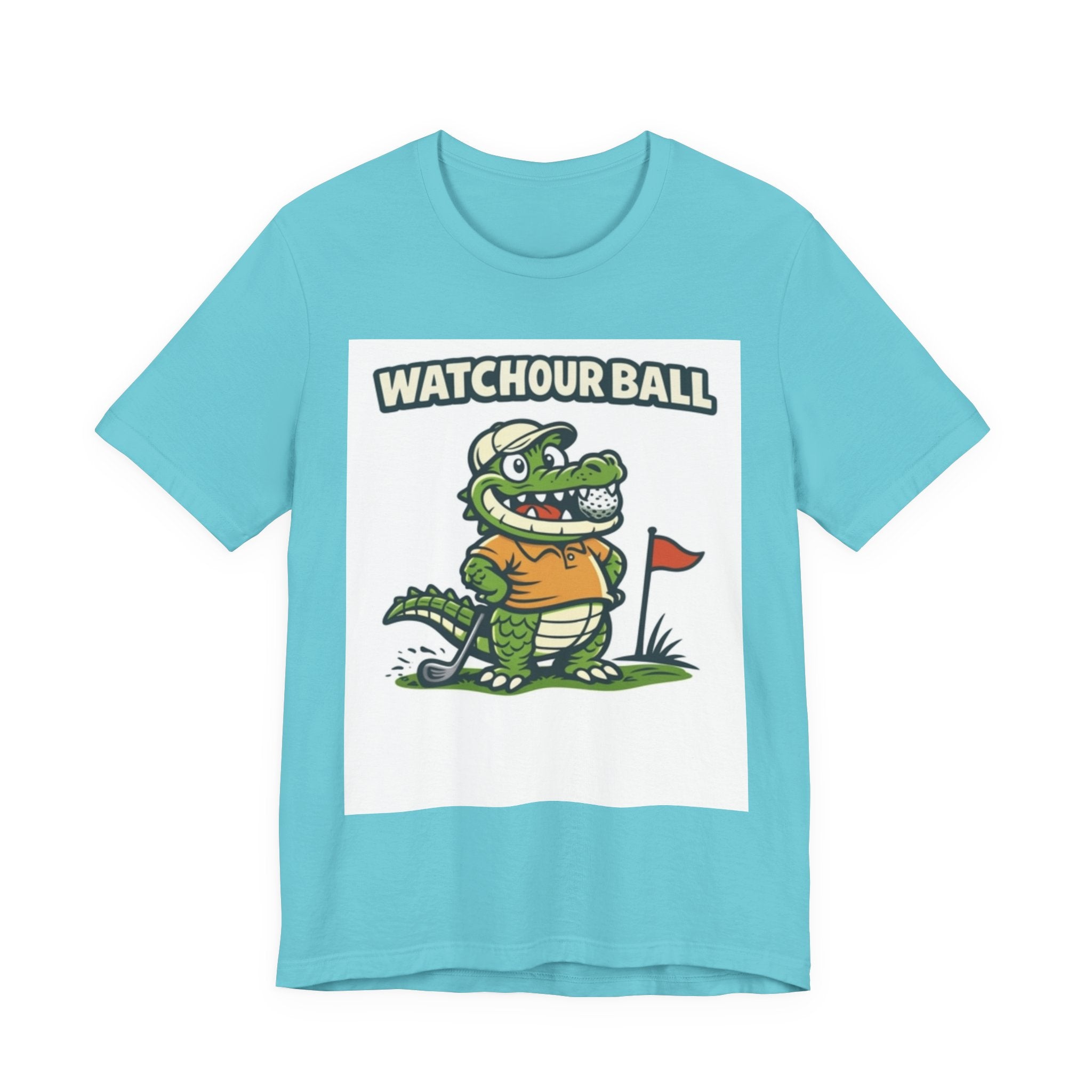 Watch Your Ball Golf T-Shirt | Funny Alligator Golf Tee | Golf Humor Gift