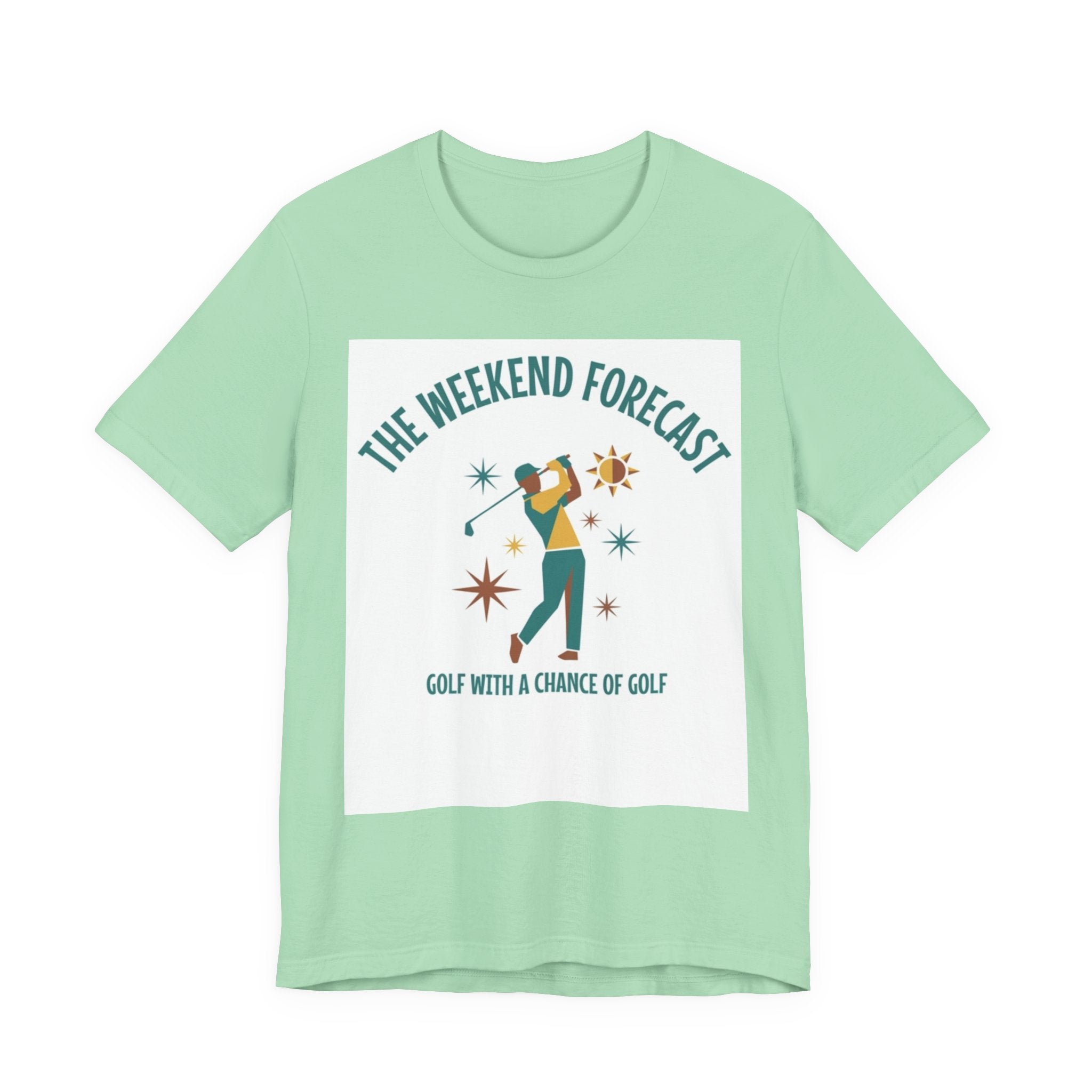 The Weekend Forecast Golf T-Shirt | Golf With A Chance Of Golf | Funny Golf Gift