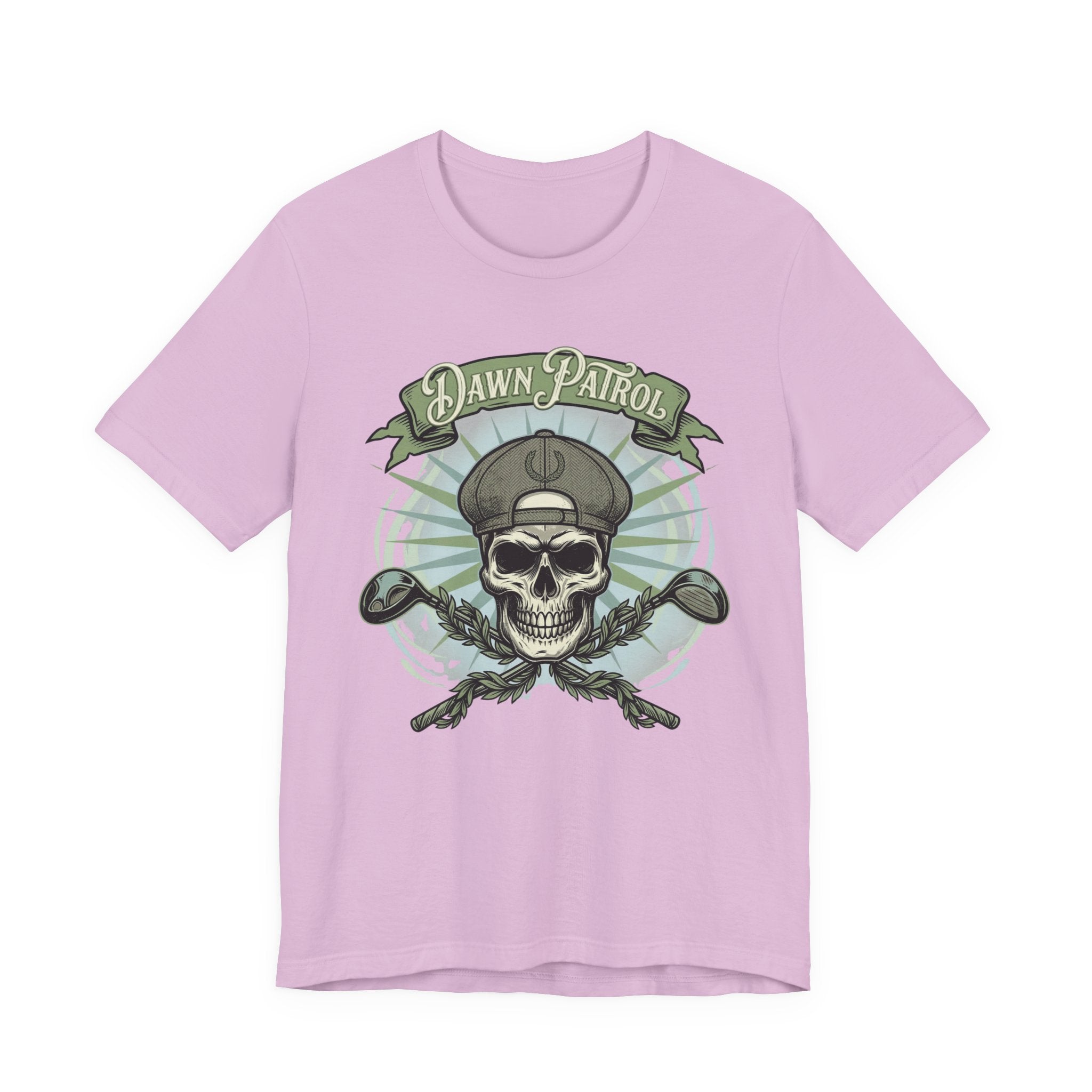 Dawn Patrol Golf T-Shirt | Skull Golfer Vintage Tee | Wild Green Golf