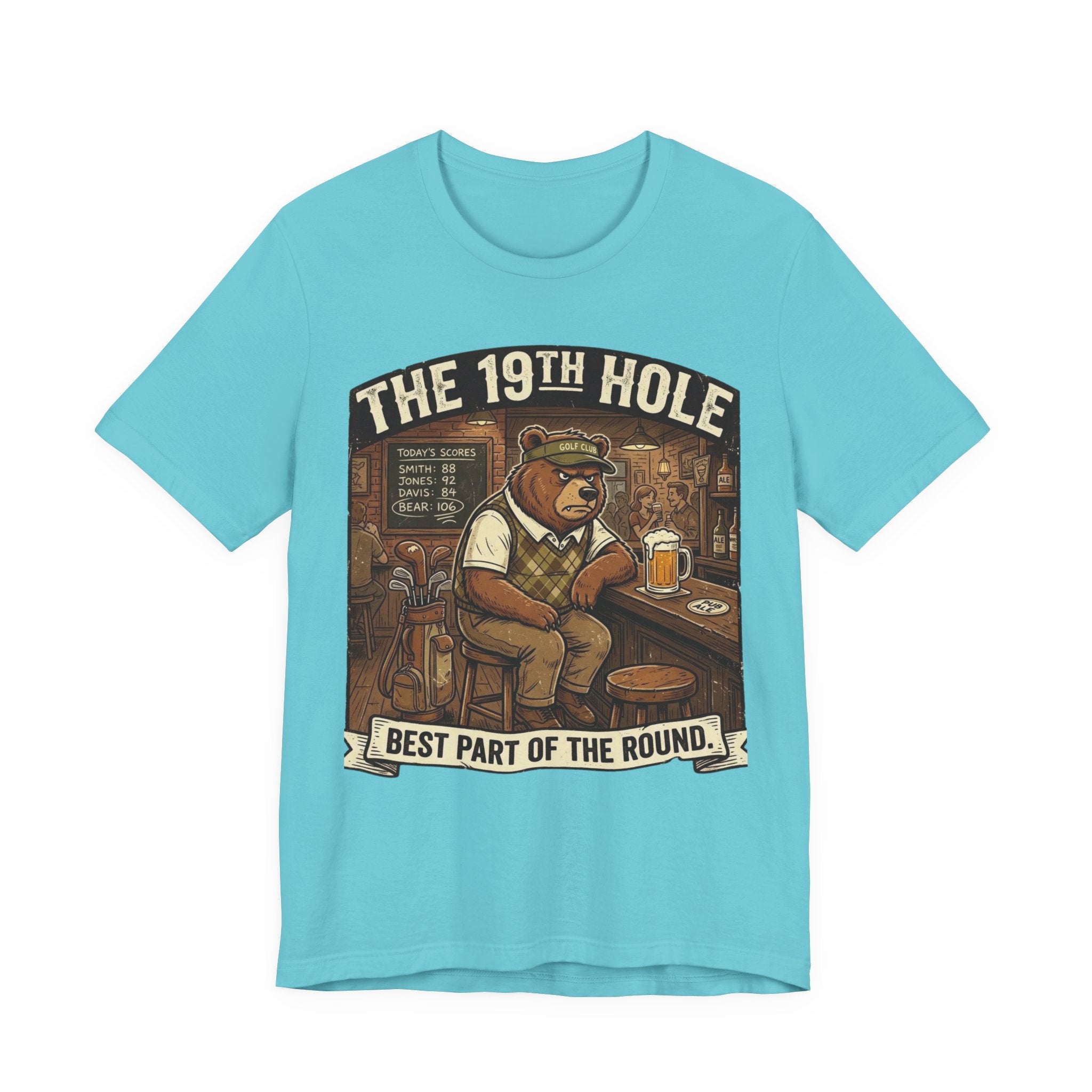 The 19th Hole Funny Golf T-Shirt | Golf Bar Humor | Golfer Gift Tee