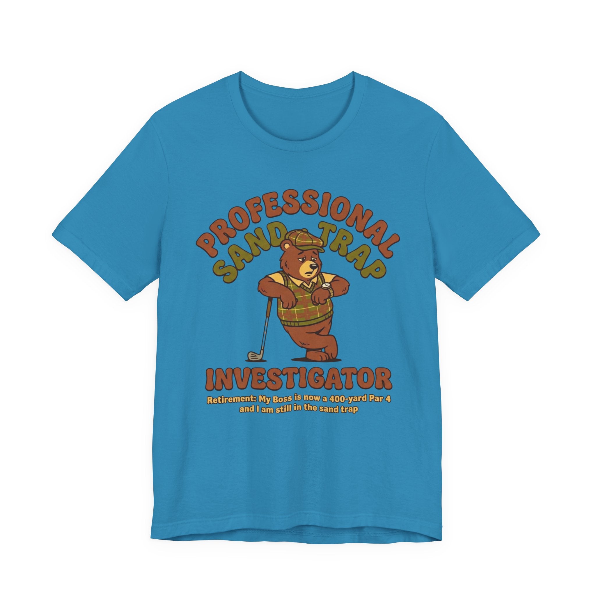 Professional Sand Trap Investigator Golf T-Shirt | Retirement Golf Tee | Wild Green Golf