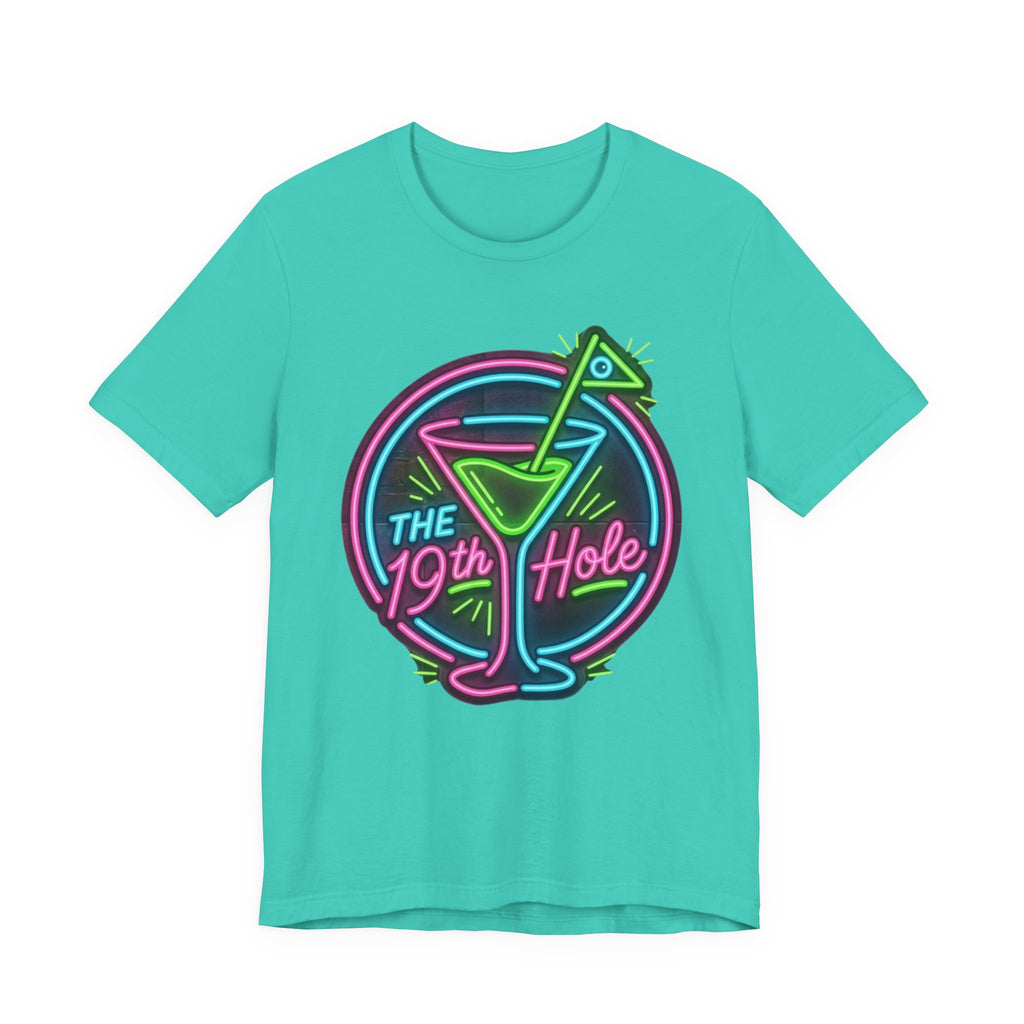 The 19th Hole Cocktail Golf T-Shirt | Golf Bar Shirt | Funny Golf Drinks Tee