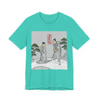 ZEN Golf T-Shirt | Two Samurai Putting Japanese Art Tee | Golf Legend Series | Wild Green Golf