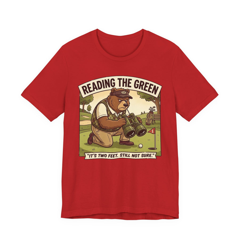 Reading the Green Funny Golf T-Shirt | Golf Putting Humor | Golfer Gift Tee