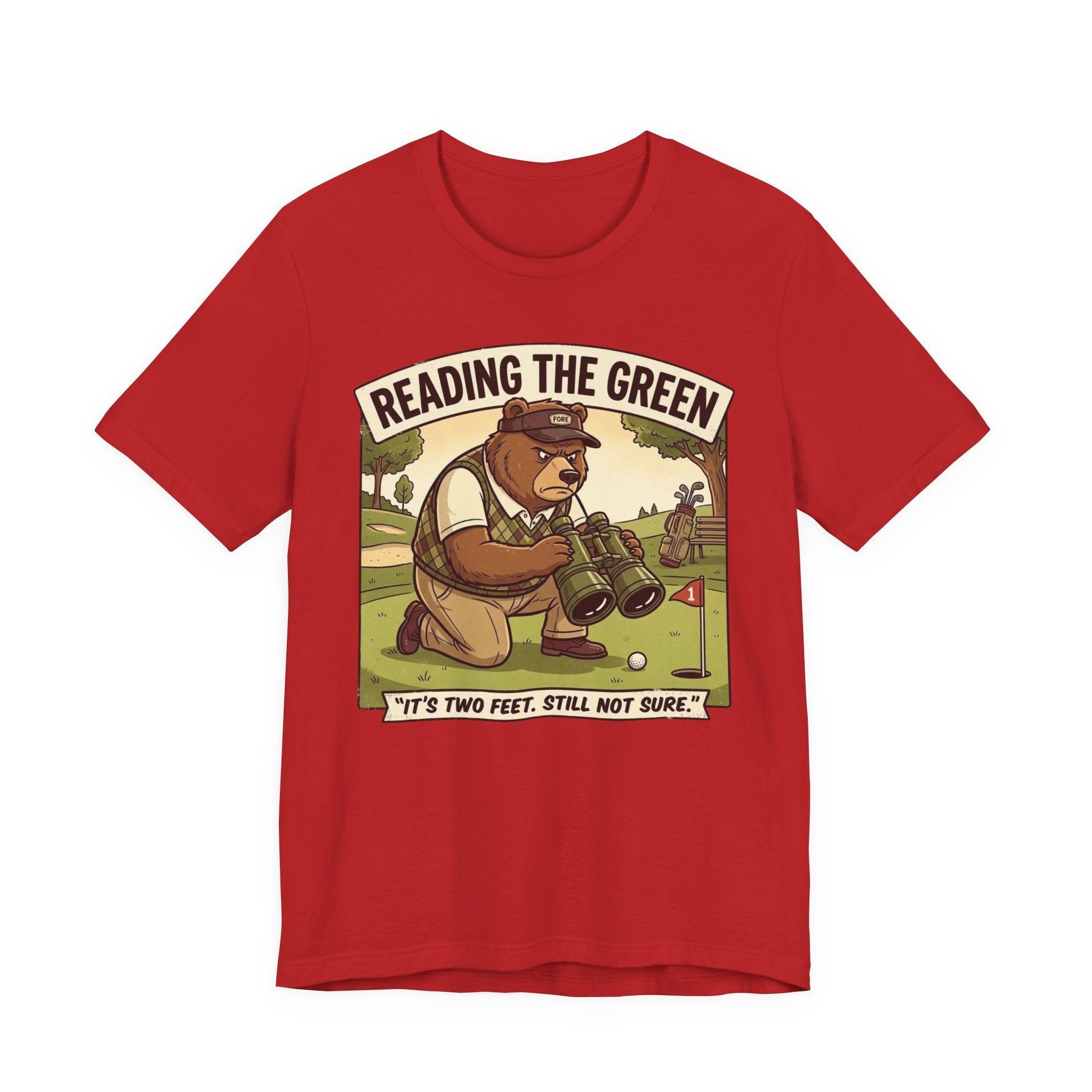 Reading the Green Funny Golf T-Shirt | Golf Putting Humor | Golfer Gift Tee