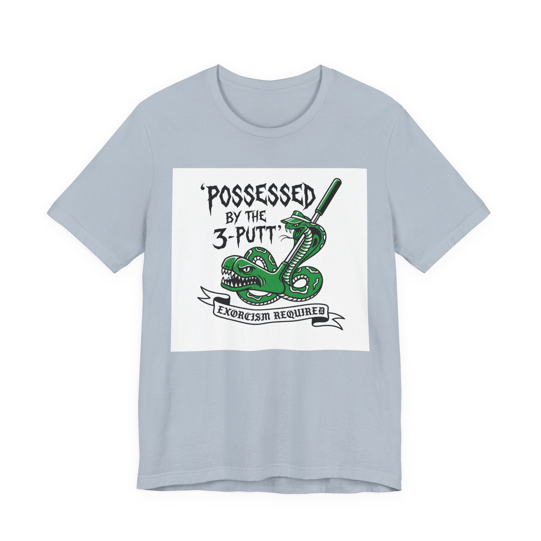 Possessed by the 3-Putt Golf T-Shirt | Funny Exorcism Required Putting Shirt | Wild Green Golf
