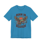 Born In The Rough Eagle Graphic Golf T-Shirt | Funny Golf Gift | Golf Eagle Tee