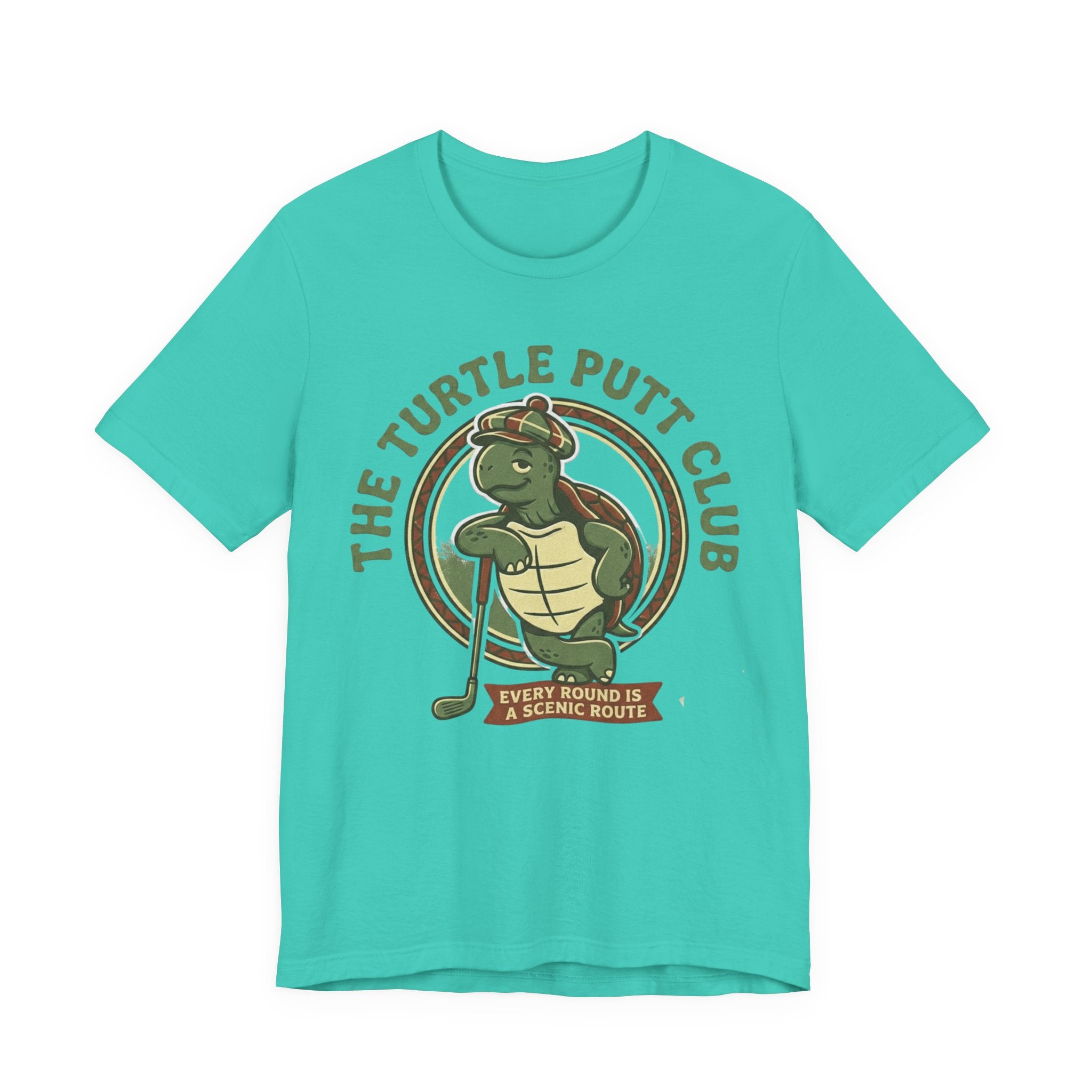 Turtle Putt Club Golf T-Shirt | Slow Golf Humor Tee | Funny Golf Gift