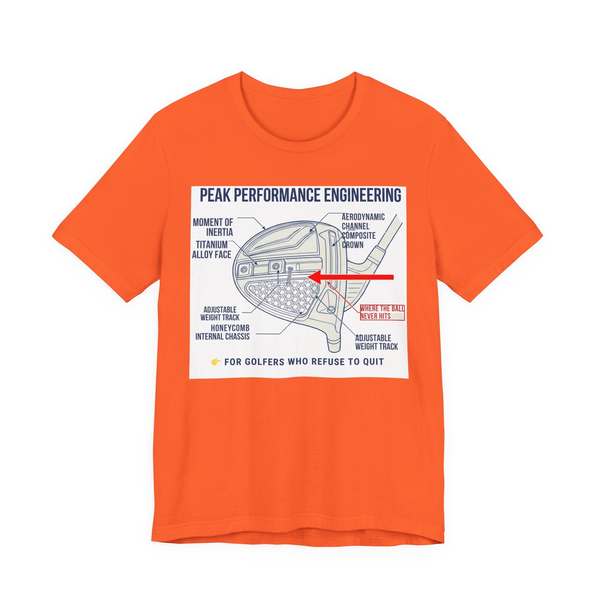 Peak Performance Engineering Golf T-Shirt | Funny Golf Shirt | Golf Gift