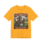 Lie Analysis Funny Golf T-Shirt | Golf Slope Humor | Golfer Gift Tee