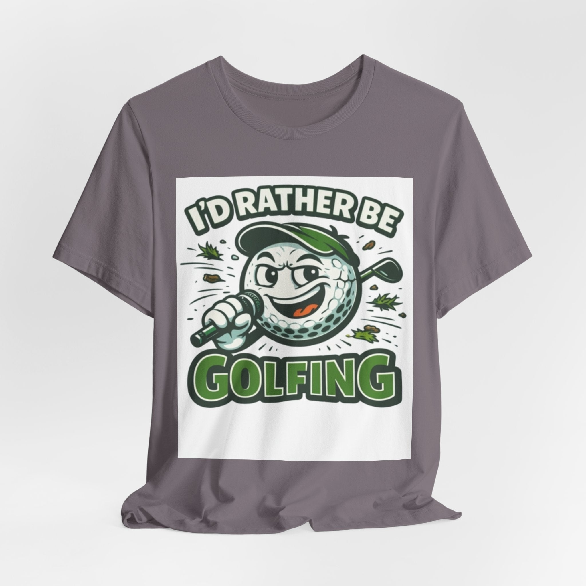 I'd Rather Be Golfing Graphic T-Shirt | Golf Lover Tee | Funny Golf Gift