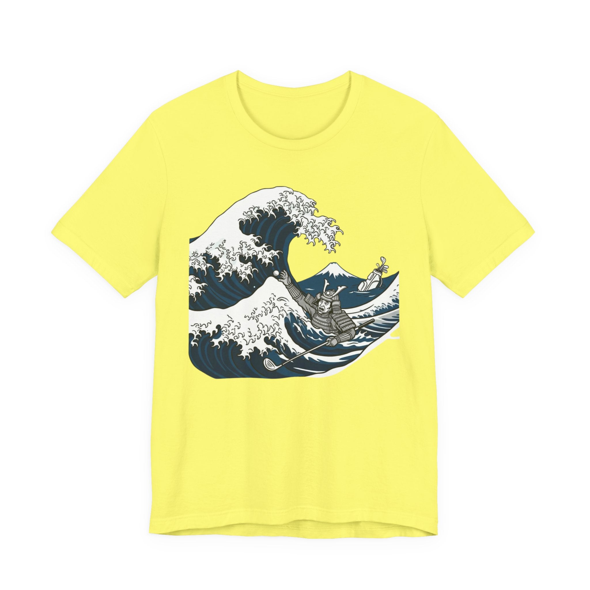 Water Warrior Golf T-Shirt | Samurai Great Wave Golf Bag | Golf Legend Series | Wild Green Golf