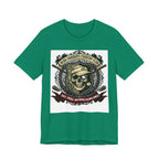 Skull & Crossed Golf Clubs Tee | "Leatherface's Country Club" Vintage Horror Golf Shirt | Wild Green Golf